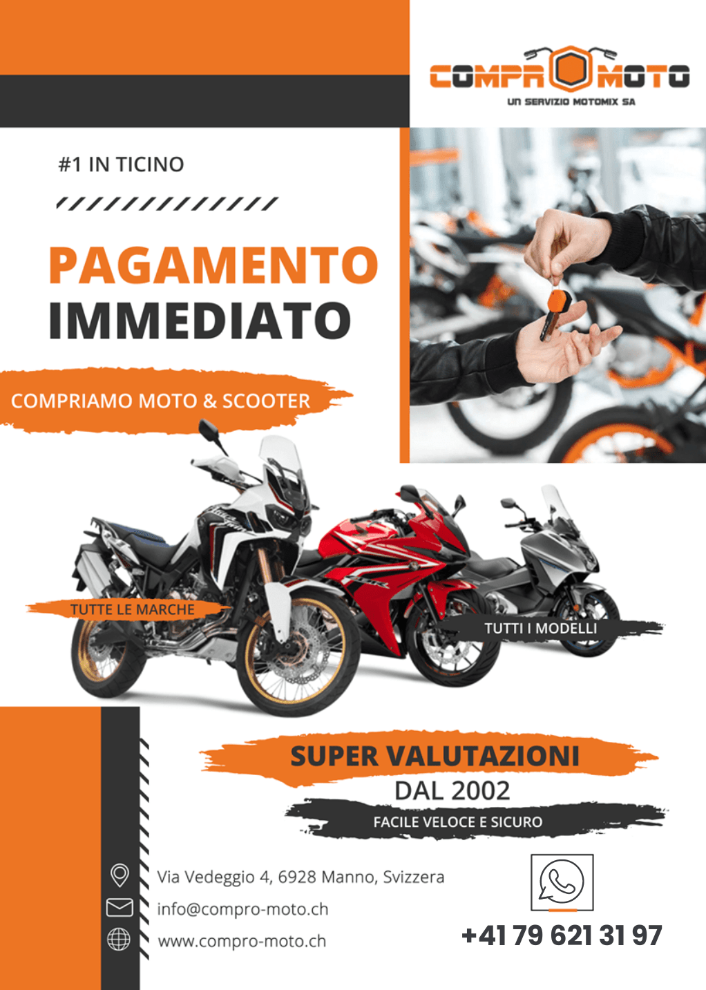 compro moto & scooter Ticino